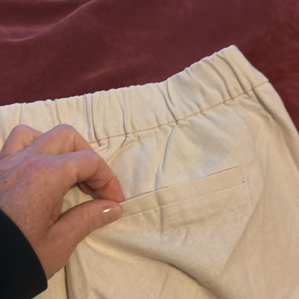 J. Crew Cream Straight Leg Ankle Pants - Picture 4 of 4